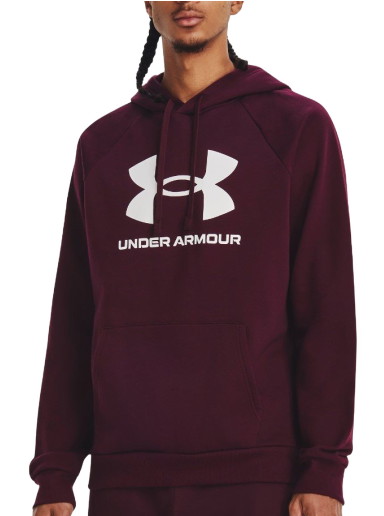 Sweatshirt Under Armour Rival Fleece Hoodie Burgundia | 1379758-600