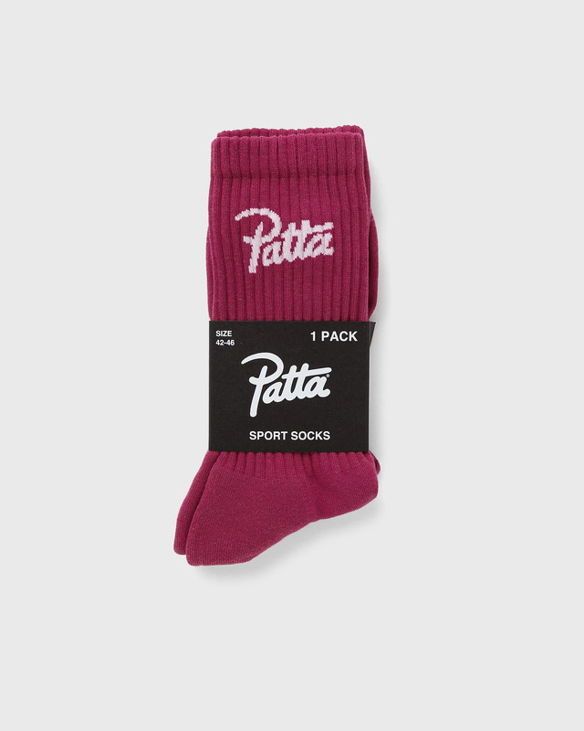 Zoknik és harisnyanadrágok Patta Script Logo Sport Socks Burgundia | POC-SS24-2020-396-0248-098