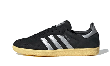 Sneakerek és cipők adidas Originals Samba OG "Core Black Matte Silver" Fekete | IE8128, 0