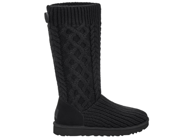 Sneakerek és cipők UGG Classic Cardi Cabled Knit Fekete | 1146010-BLK