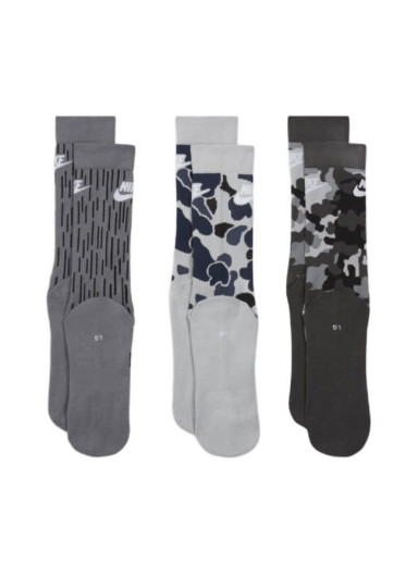 Zoknik és harisnyanadrágok Nike Everyday Essential Crew Socks (3 Pairs) Szürke | DH3414-902