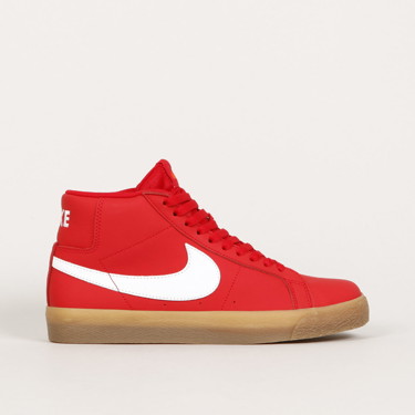 Sneakerek és cipők Nike SB Blazer Mid ISO University Red Gum 
Piros | FJ1680-600, 4