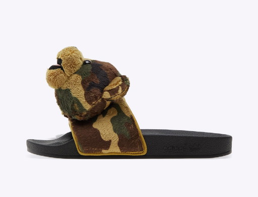 Sneakerek és cipők adidas Originals Jeremy Scott x Adilette Slide "Camo Teddy" Barna | H02882