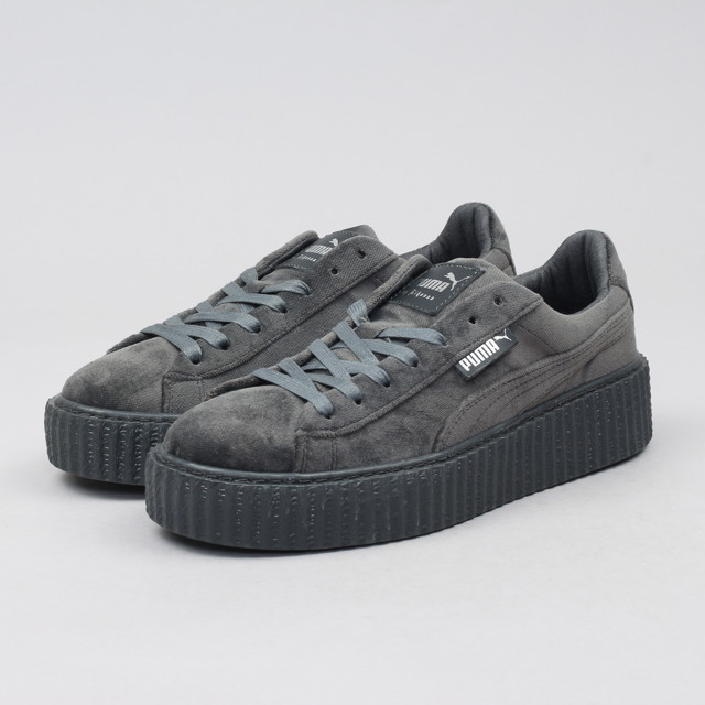 Sneakerek és cipők Puma Creeper Velvet glacier grey - grey - glacier grey Szürke | 364466 03