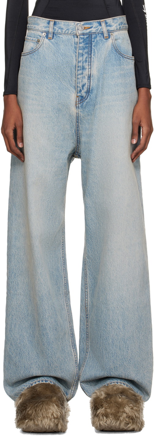 Farmer Balenciaga Baggy Jeans Kék | 773763 TJW79