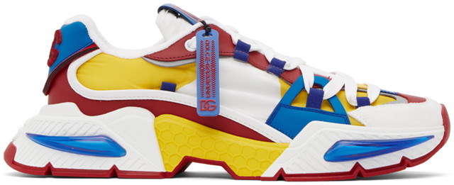 Sneakerek és cipők Dolce & Gabbana Multicolor Mixed-Material Airmaster Sneakers Többszínű | CS1984AM907