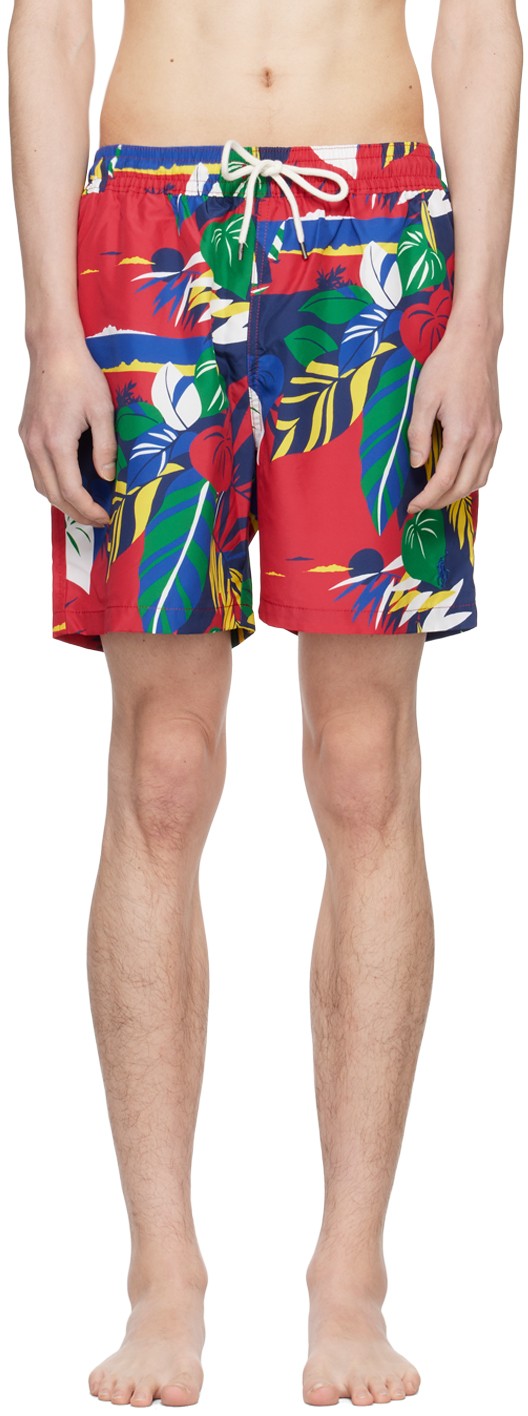 Fürdőruha Polo by Ralph Lauren Printed Swim Shorts 
Piros | 710924755002, 0