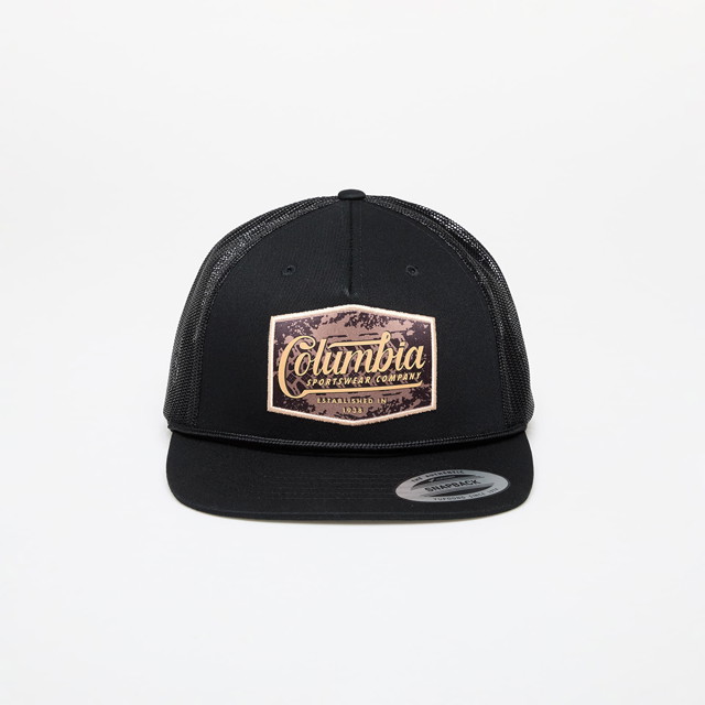 Kupakok Columbia Flat Brim Snapback Cap Fekete | 2032021012