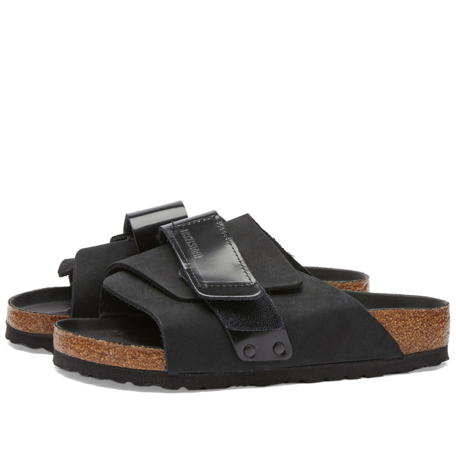 Sneakerek és cipők Birkenstock Kyoto Nubuck & High Shine Black Fekete | 1026533