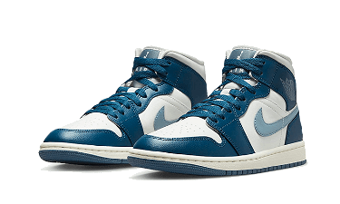 Sneakerek és cipők Jordan Air Jordan 1 Mid W Kék | BQ6472-414, 4