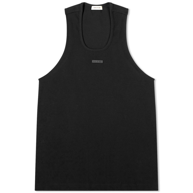 Trikók Fear of God 8th Ribbed Tank Fekete | FG850-026CTN-001