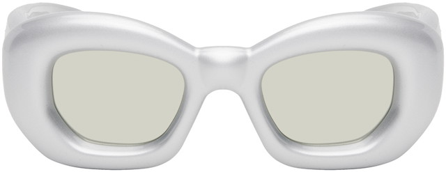 Silver Inflated Butterfly Sunglasses