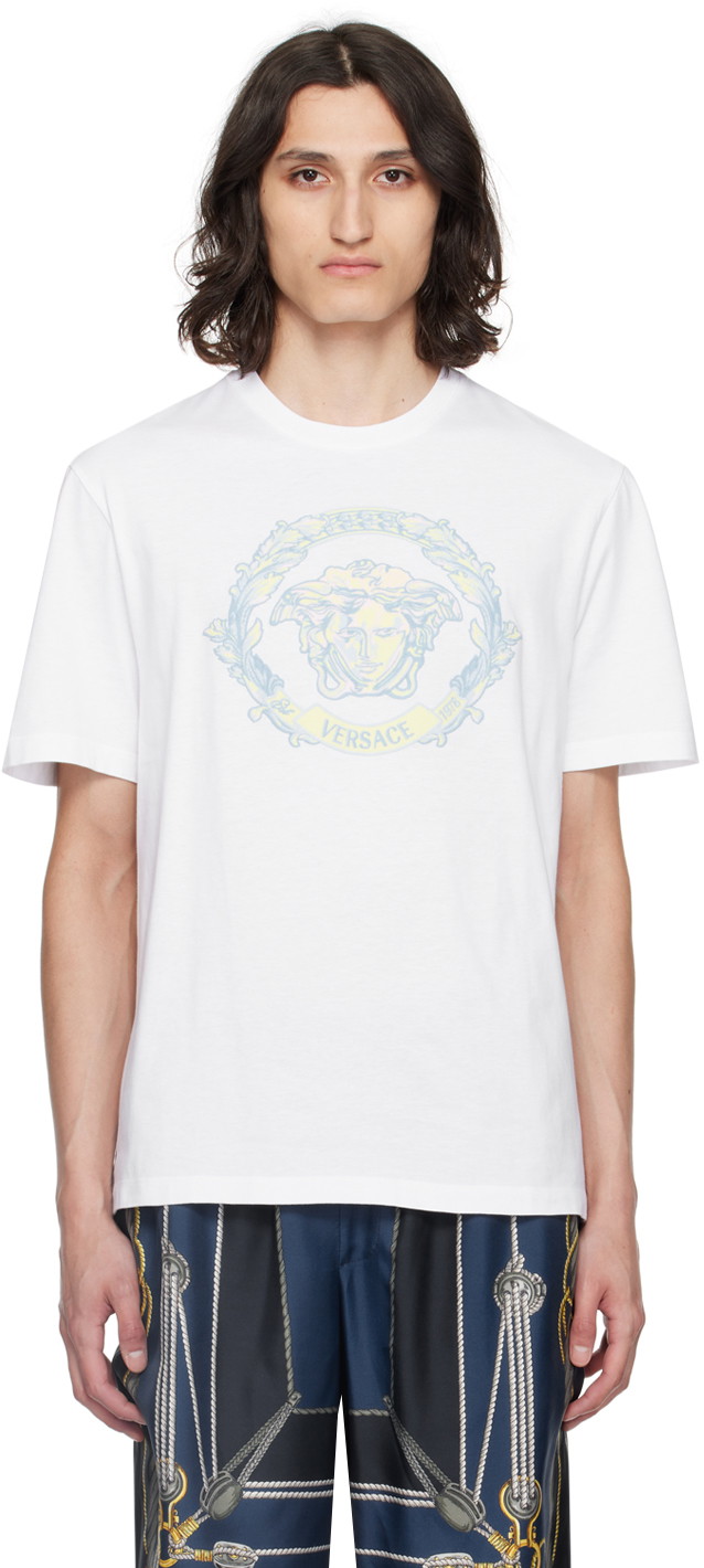 Póló Versace White Medusa T-Shirt Fehér | 1013302_1A10687