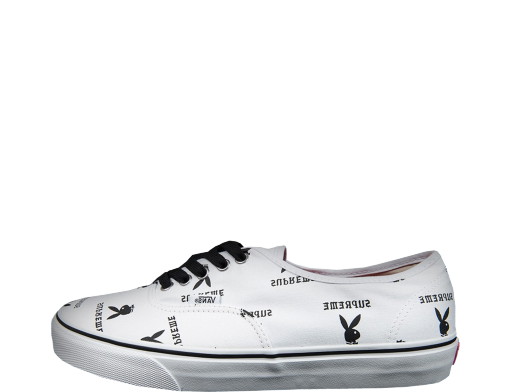 Sneakerek és cipők Vans Authentic Supreme x Playboy White Fehér | VN-OQODD70