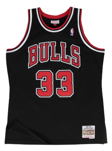Sportmezek Mitchell & Ness NBA Swingman Jersey Chicago Bulls Scottie Pippen Fekete | SMJYGS18151-CBUBLCK97SPI