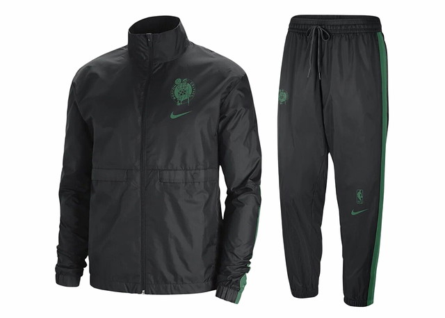 Tréningruha Nike Boston Celtics Courtside Tracksuit Black/Green Fekete | DN8857-010