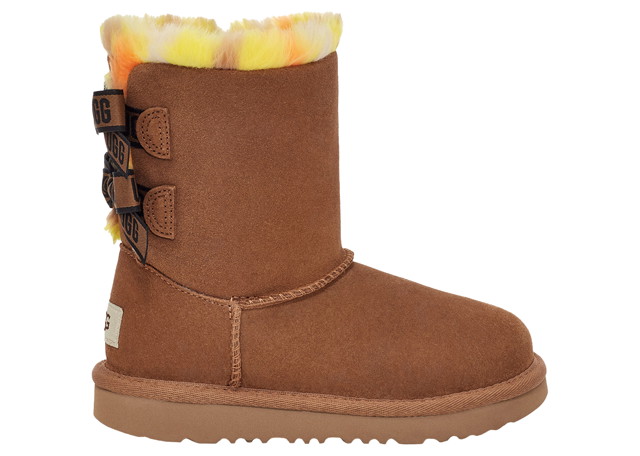 Ruházat és kiegészítők UGG Bailey Bow Plaid Punk Boot Chesnut (Toddler) Barna | 1134930T-CHE