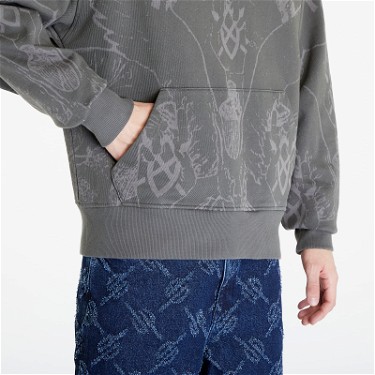 Sweatshirt DAILY PAPER Secret Rhythm Oversized Hoodie Szürke | 2411005, 1