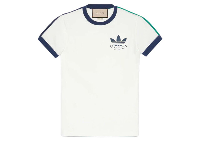 Póló Gucci x Adidas Logo Fehér | 691637 XJEKL 9280