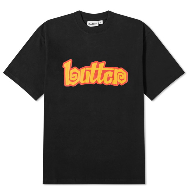 Póló Butter Goods Swirl T-Shirt Fekete | BUTTERQ1240023