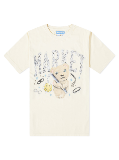 Póló MARKET Soft Core Bear T-Shirt Bézs | 399001570-NTR