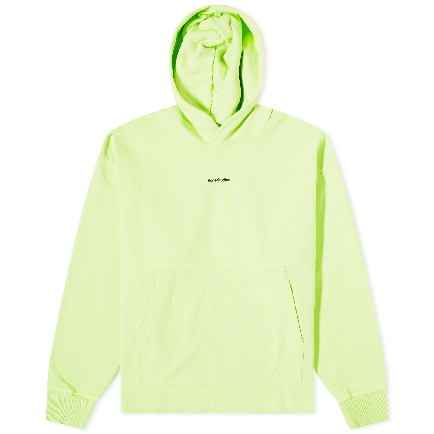 Sweatshirt Acne Studios Franklin Stamp Hoodie Fluo Green Zöld | BI0182-BV2, 0
