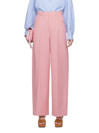 Nadrág Gucci Pleated Trousers Rózsaszín | 771574 ZHW51