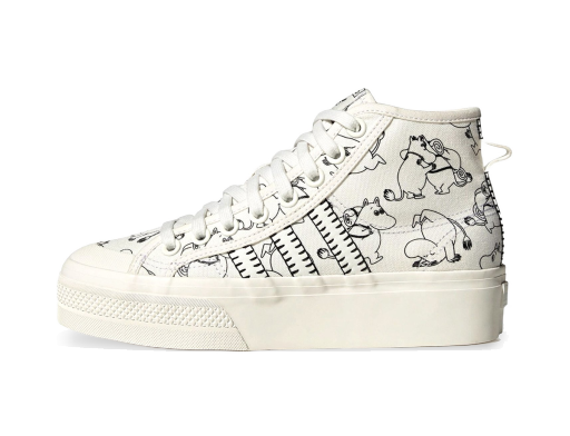 Sneakerek és cipők adidas Originals Nizza Platform Mid Moomin W Fehér | ID4205