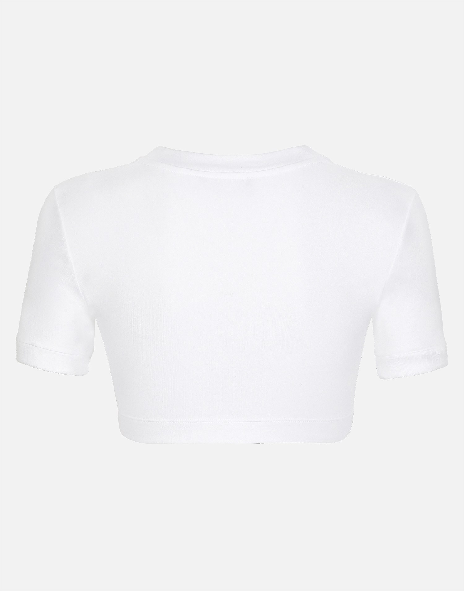 Crop topok Dolce & Gabbana Cropped Jersey T-shirt With Dg Lettering Fehér | F8U78TGDB6TW0800, 1