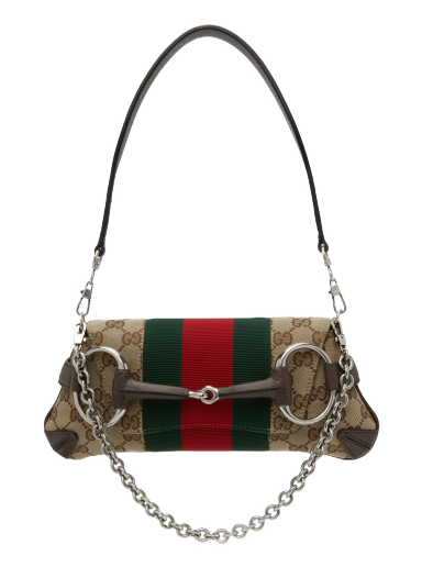 Hátizsákok és táskák Gucci Taupe Small Horsebit Chain Bag Bézs | 764339 FACM2