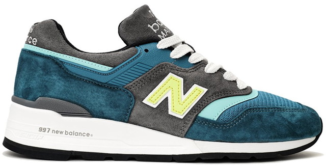 Sneakerek és cipők New Balance 997 Made in USA "Blue Green" Türkizkék | M997PAC