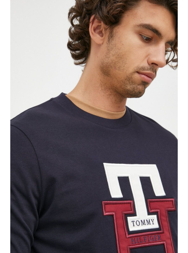 Póló Tommy Hilfiger Cotton T-Shirt Sötétkék | MW0MW28229.9BYY