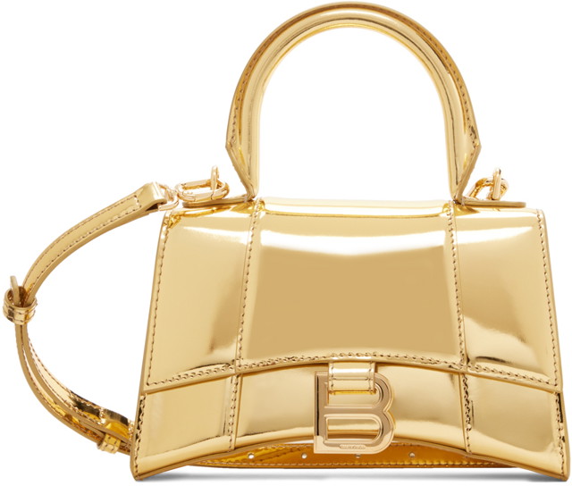 Kézitáskák Balenciaga Gold XS Hourglass Bag Többszínű | 592833 2AAGJ