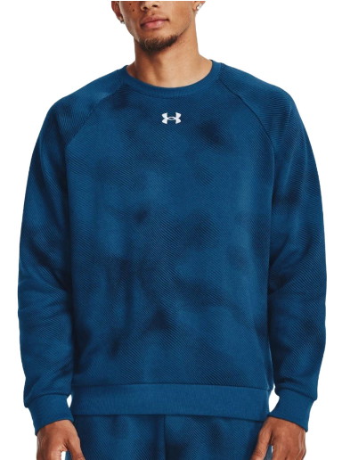 Sweatshirt Under Armour Rival Fleece Printed Sötétkék | 1379756-426