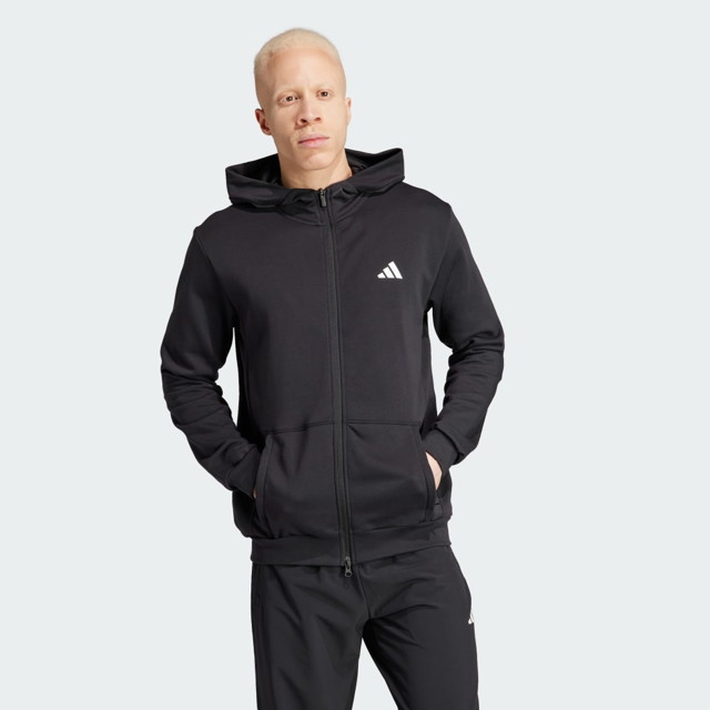 Sweatshirt adidas Performance Pump Workout Hoodie Fekete | IT4308