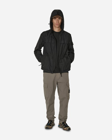 Dzsekik Stone Island Soft-Shell Hooded Jacket Fekete | 801540922 V0029, 4