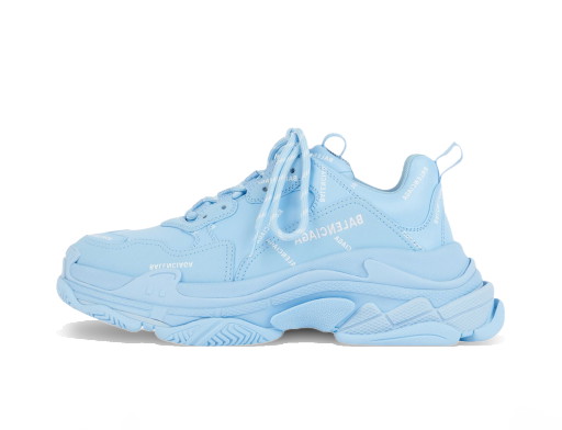 Sneakerek és cipők Balenciaga All Over Logo Triple S Blue Grey W Kék | 524039W2FA14090