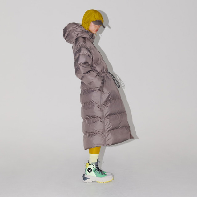 Kabátok adidas Performance Stella McCartney x Long Padded Winter Jacket Szürke | IT5737