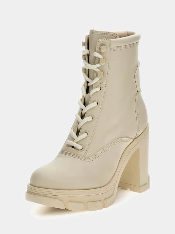 Ruházat GUESS Xennia Faux Leather Low Boots Szürke | FL7XENELE10