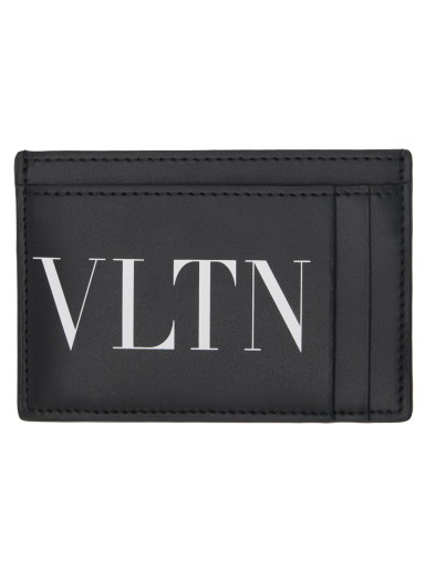 Pénztárca Valentino Garavani Logo Card Holder Fekete | 4Y2P0S38LVN