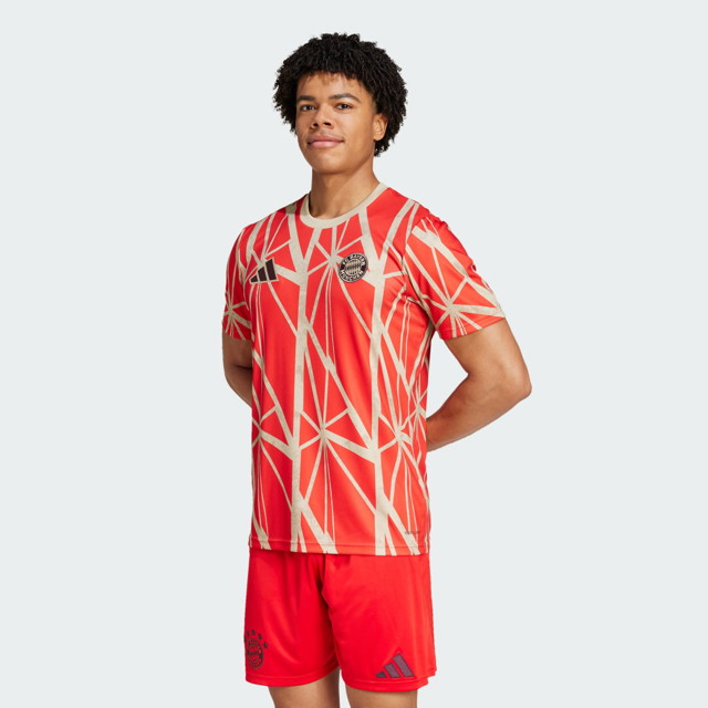 Sportmezek adidas Performance FC Bayern Prematch Jersey 
Piros | JD8335