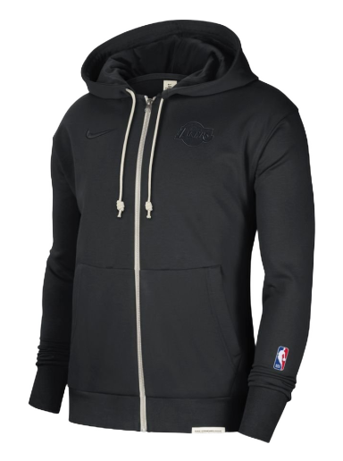 Sweatshirt Nike Dri-Fit LA Lakers Standard Issue NBA Full-Zip Hoodie Fekete | DB1088-010