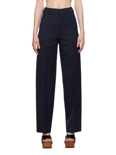 Nadrág AMI Wide-Leg Trousers Sötétkék | FTR423.WV0004