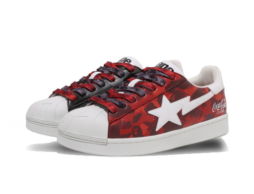 Sneakerek és cipők BAPE A Bathing Ape Skull Sta "Coca Cola" 
Piros | 1J73-191-917/1J73-291-907