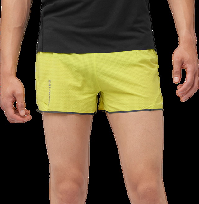 Rövidnadrág Salomon SENSE AERO 3 SHORTS M Sárga | lc2180700