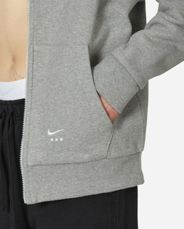 Sweatshirt Nike MMW Full-Zip Fleece Hoodie Grey Heather Szürke | DR5362-050, 5