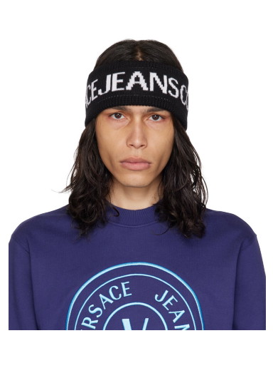 Beanie sapkák Versace Jeans Couture Logo Headband Fekete | E75YA0K01_EZG123