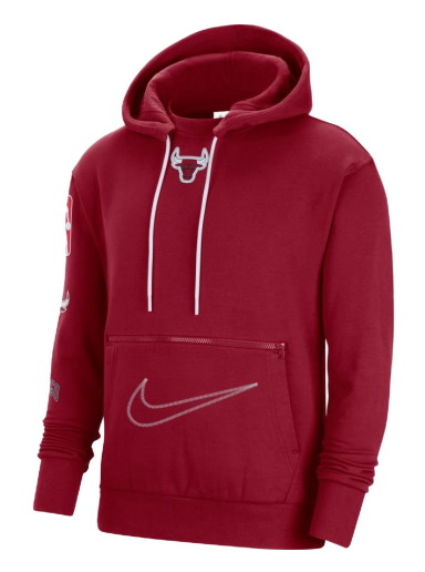 Sweatshirt Nike NBA Chicago Bulls Courtside City Edition Fleece Pullover Hoodie 
Piros | DN9952-698