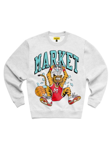 Sweatshirt MARKET Dunking Cat Crewneck Sweatshirt Szürke | 396000076/0016
