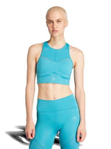 Crop topok adidas Performance by Stella McCartney Training Crop Top Türkizkék | IA1504